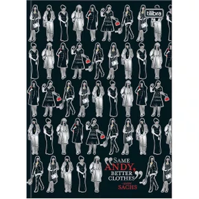 Caderno Brochura Colegial 160 Fls Preto O Diabo Veste Prada Tilibra