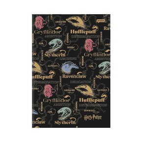 Caderno Brochura Quadriculado 30 Fls Preto Harry Potter Jandaia