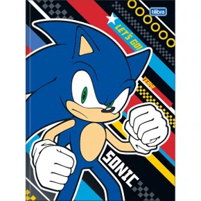 Caderno Brochura Universitário Capa Dura 80 Folhas Azul Sonic Tilibra