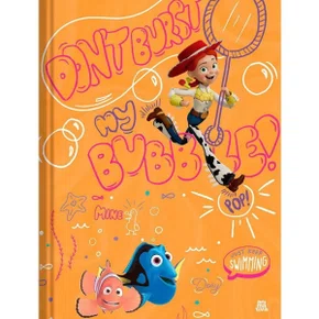 Caderno Brochura Universitário Capa Dura 80 Folhas Laranja Jessie e Dory Pixar Animativa