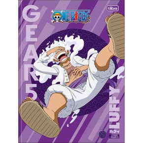 Caderno Brochura Universitário Capa Dura 80 Folhas Lilás Gear 5 One Piece Tilibra