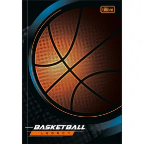 Caderno Brochura Universitário Capa Dura 80 Folhas Preto Legacy Score Tilibra