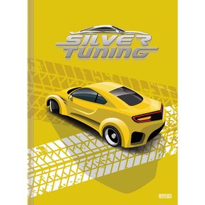 Caderno Brochurão Capa Dura 80 Fls Amarelo Silver Tuning São Domingos
