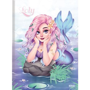 Caderno Brochurão Capa Dura 80 Fls Azul Loly São Domingos