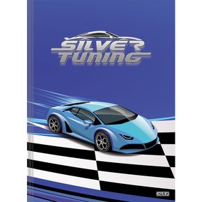 Caderno Brochurão Capa Dura 80 Fls Azul Silver Tuning São Domingos