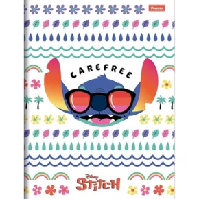 Caderno Brochurão Capa Dura 80 Fls Branco Carefree Foroni