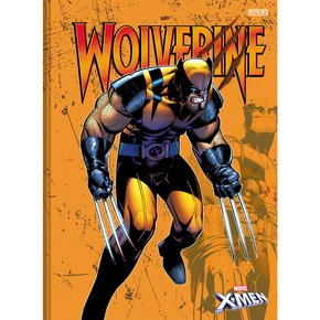 Caderno Brochurão Capa Dura 80 Fls Laranja Wolverine X-Men São Domingos