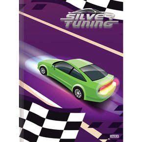 Caderno Brochurão Capa Dura 80 Fls Verde Silver Tuning São Domingos