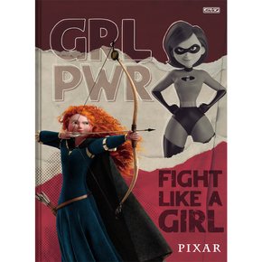 Caderno Brochurão Capa Dura 80 Fls  Vermelho Merida Pixar São Domingos