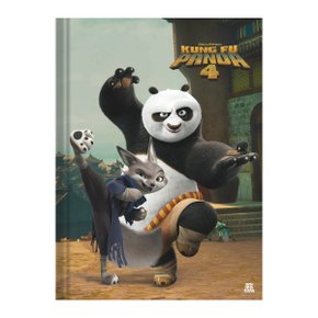 Caderno Brochurão Capa Dura DreamWorks Panda e Zhen Cinza 80 Fls Animativa