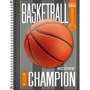 Caderno Score Cinza Basquete 160 Folhas Tilibra