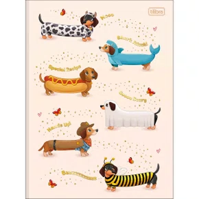 Caderno Brocurão Universitário Capa Dura 80 Folhas Branco Brownie Tilibra