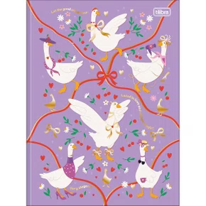 Caderno Brocurão Universitário Capa Dura 80 Folhas Lilás Cindy Tilibra