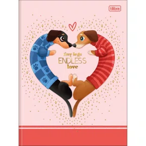 Caderno Brocurão Universitário Capa Dura 80 Folhas Rosa Brownie Tilibra