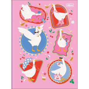 Caderno Brocurão Universitário Capa Dura 80 Folhas Rosa Cindy Tilibra