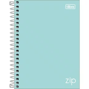 Caderno Colegial Cores 80 Folhas Verde Zip Tilibra