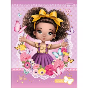 Caderno de Caligrafia Brochura Capa Dura 40 Folhas Lilás Jolie Tilibra