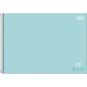 Caderno de Desenho Cores 80 Folhas Verde Zip Tilibra