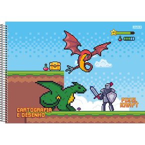 Caderno de Desenho CD 60fls Amarelo Dragon Ball São Domingos - Welban
