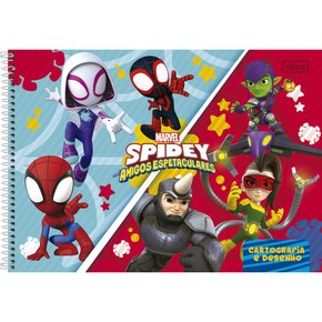 Caderno de Desenho CD 80fls Preto Gato Galactico Tilibra - Welban