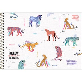 Caderno de Desenho Gato Galáctico 80Fls Tilibra, Livraria Anchieta