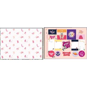 Caderno de Desenho CD 96fls Rosa Xadrez D+ Tilibra - Welban