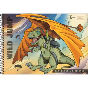 Caderno de Desenho CD 60fls Xadrez Pixar São Domingos - Welban