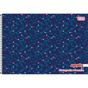 Caderno de Desenho CD 80fls Azul Luccas Neto Tilibra - Welban