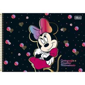Caderno de Desenho CD 80fls Preto Gato Galactico Tilibra - Welban