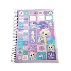 Caderno Espiral Univ CD 80fls Branco Boruto São Domingos - Welban