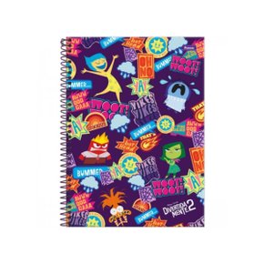 Caderno Espiral Capa Dura 160 Fls Roxo Divertidamente 2 Foroni