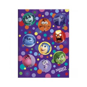 Caderno Espiral Capa Dura 80 Fls Lilás Emoções Divertidamente 2 Foroni