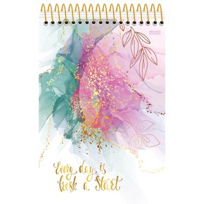 Caderno Espiral Superior Universitário Capa Dura 80Fls Rosa Every Day Mulher São Domingos