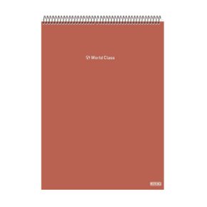 Caderno Espiral Superior Universitário Capa Dura 80Fls Terra World Class São Domingos