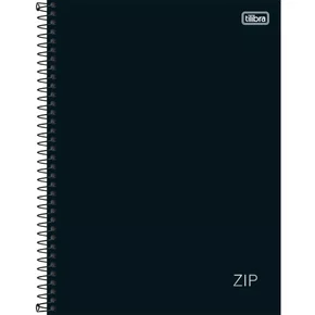 Caderno Espiral Univ CD 240fls Preto Zip Tilibra