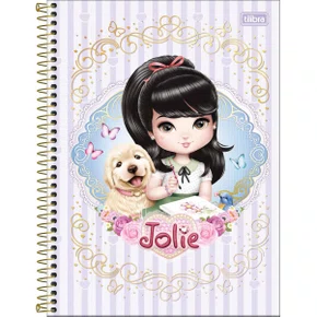 Caderno Espiral Universitário Capa Dura 160 Fls Azul Jolie Tilibra