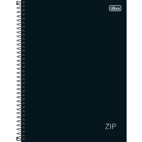 Caderno Espiral Univ CD 160fls Preto Zip Tilibra