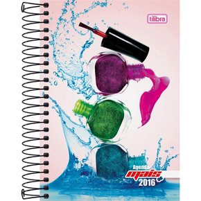 Caderno Espiral Univ CD 200fls Roxo Esmaltes D+ Tilibra