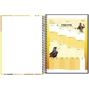 Caderno Espiral Univ CD 200fls Borboletas Laranja D+ Tilibra - Welban