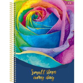 Caderno Espiral Universitário Capa Dura 80 Fls Colorido Small Steps Mulher São Domingos