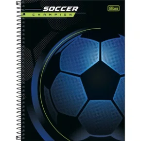 Caderno Espiral Universitário Capa Dura 80 Folhas Azul Champion Score Tilibra