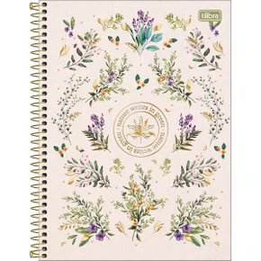 Caderno Espiral Universitário Capa Dura 80 Folhas Branco Naturalis Tilibra