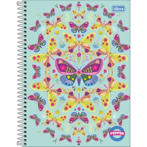 Caderno Espiral Universitário Capa Dura 80 folhas Verde Pepper Tilibra