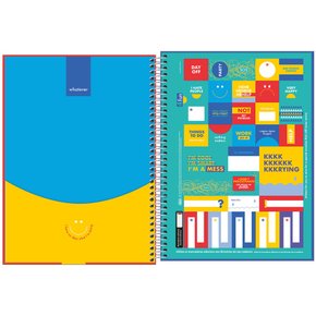 Caderno Espiral Univ CD 80fls Cinza Pixar São Domingos - Welban