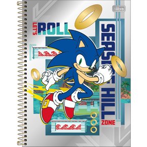 Caderno de Desenho CD 80fls Vermelho Sonic Tilibra - Welban