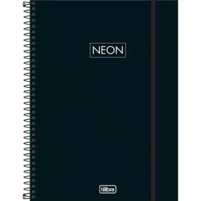 Caderno Espiral Universitário Capa Flexivel 80 Folhas Azul Neon Tilibra