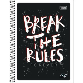 Caderno Espiral Univ 96fls Preto Rules D+ Tilibra