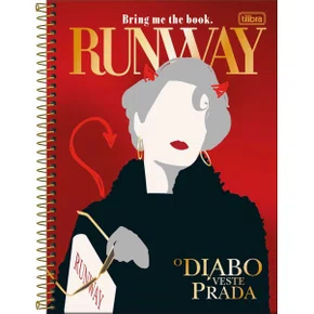 Caderno Universitário 160 Fls Vermelho O Diabo Veste Prada Tilibra