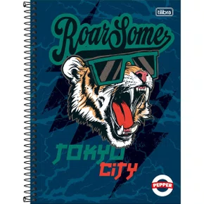 Caderno Universitário 80 folhas Azul Pepper Tilibra