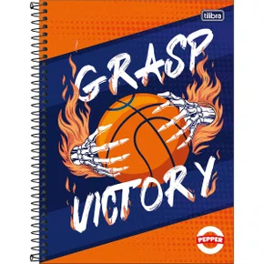 Caderno Universitário 80 folhas Laranja Pepper Tilibra